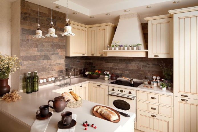 decorazione cucina in stile provenzale