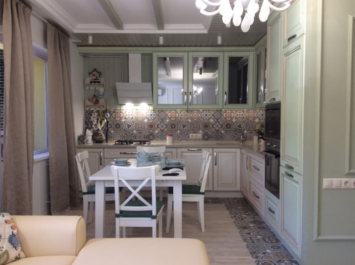 interno cucina in stile provenzale