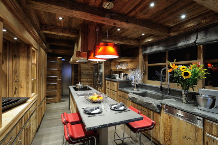 sedie luminose in cucina