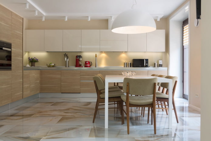 cucina luminosa in stile moderno