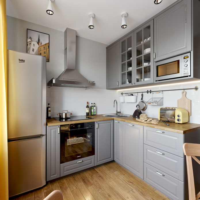 cassetti fino al soffitto in cucina