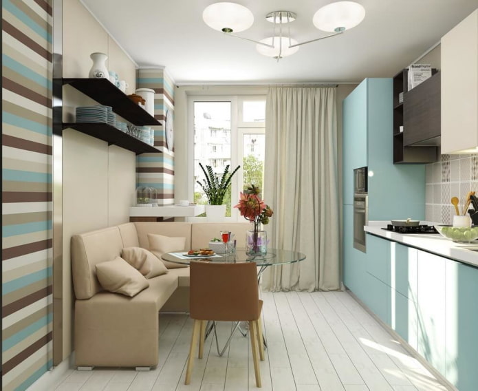 rivestimento in pelle di un angolo cucina