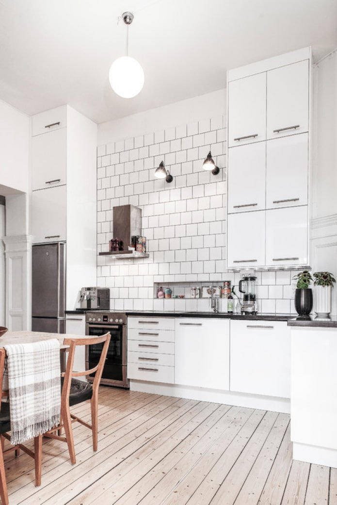 cucina alta in stile scandinavo