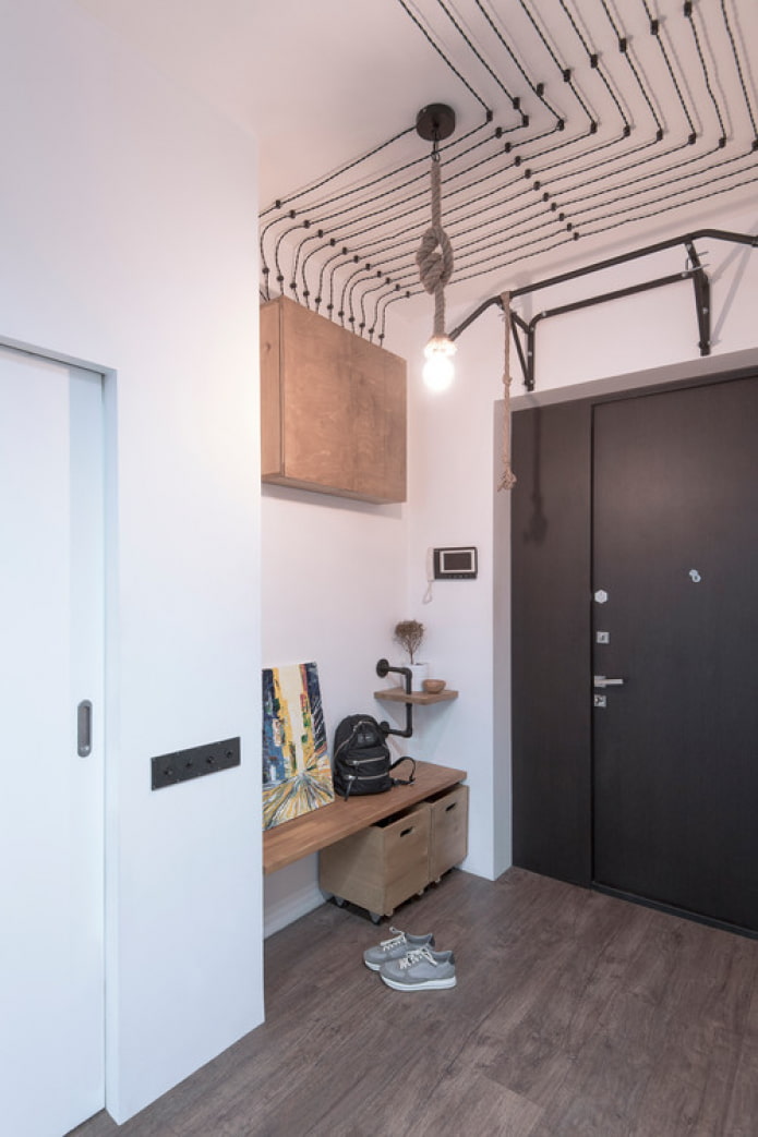 corridoio in stile loft