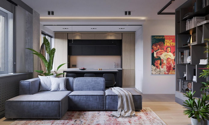 interno di un trilocale di 70 metri quadrati