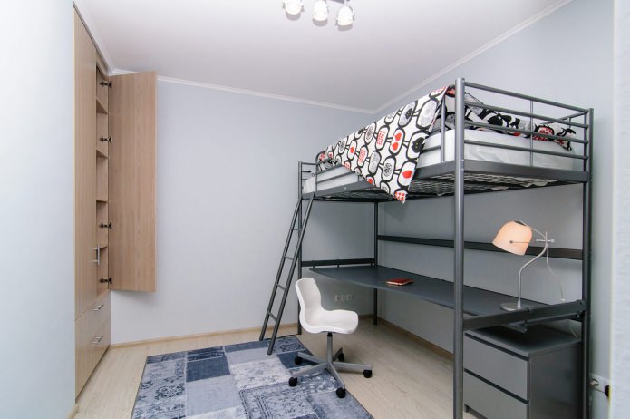 Monolocale di 44 mq con cameretta per bambini