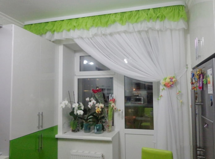 lambrèquin color lime all'interno