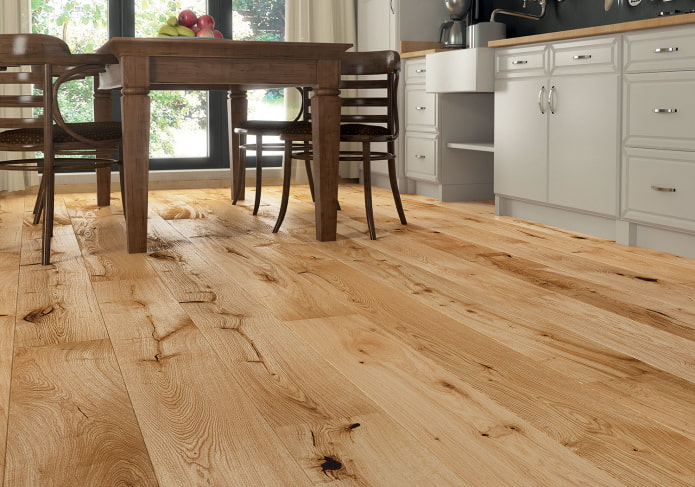 parquet naturale in cucina