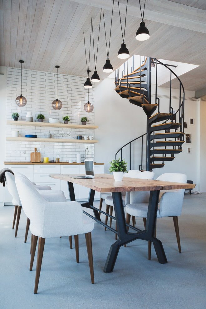 soffitto in rovere sbiancato