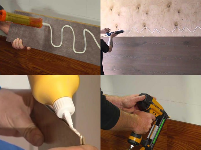 Metodo adesivo per la posa del laminato a parete