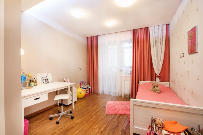 laminato all'interno della cameretta dei bambini
