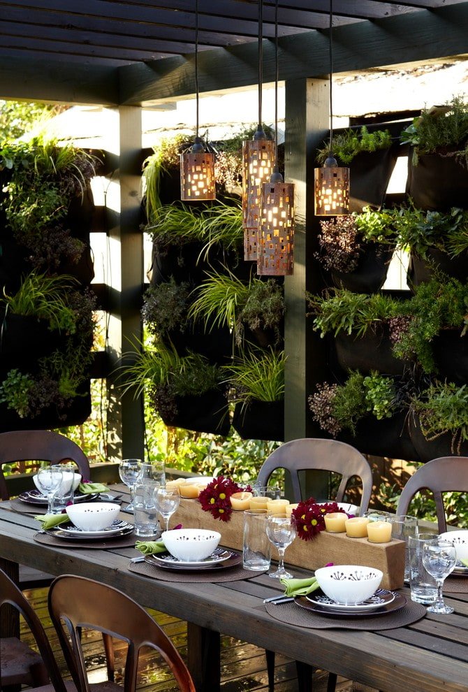 Orto in un gazebo