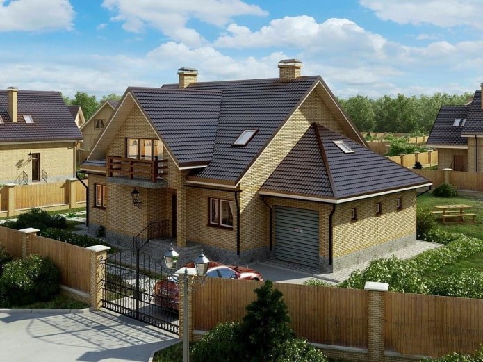 casa residenziale su un piccolo appezzamento