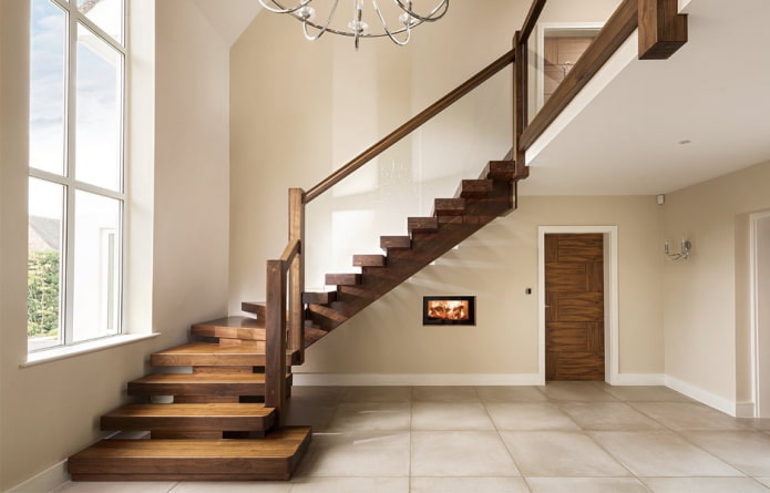 forme di rampe di scale all'interno della casa