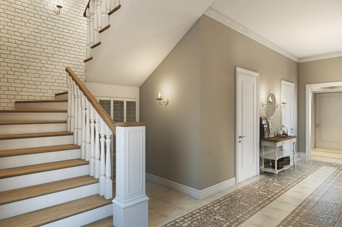 scala all'interno di una casa in stile provenzale