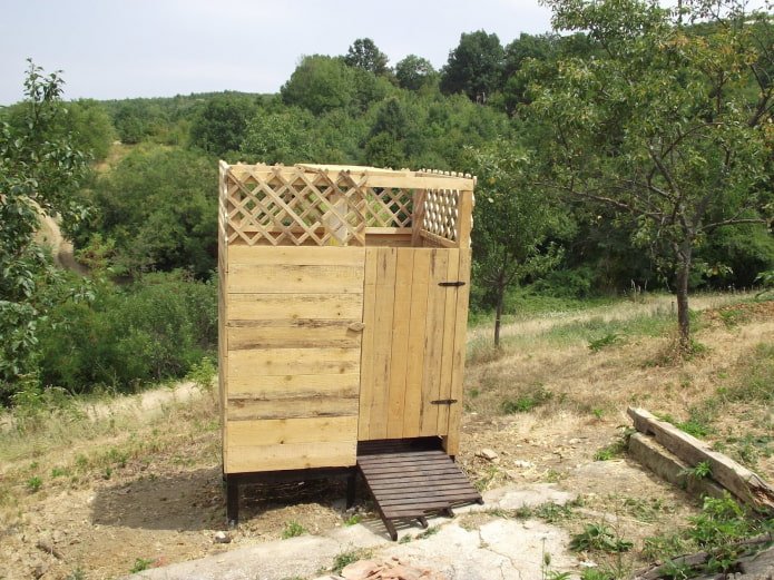 doccia estiva in assi