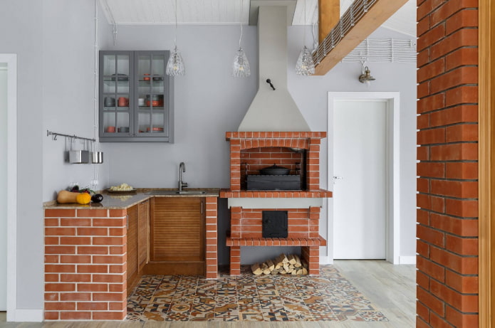 cucina estiva chiusa