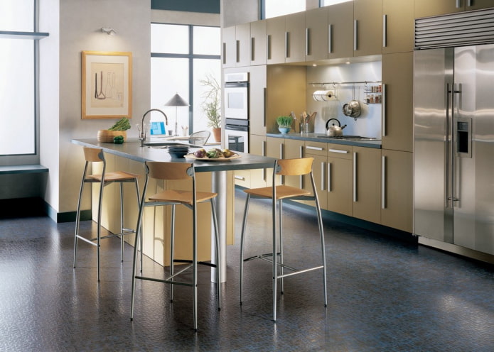 linoleum per l'interno della cucina