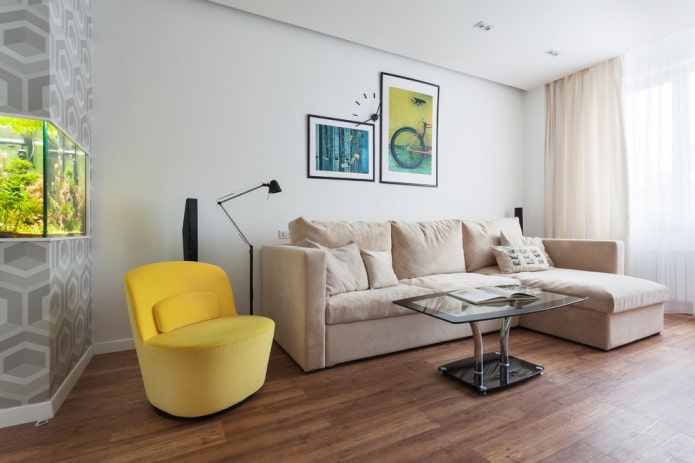 linoleum marrone con finto laminato all'interno