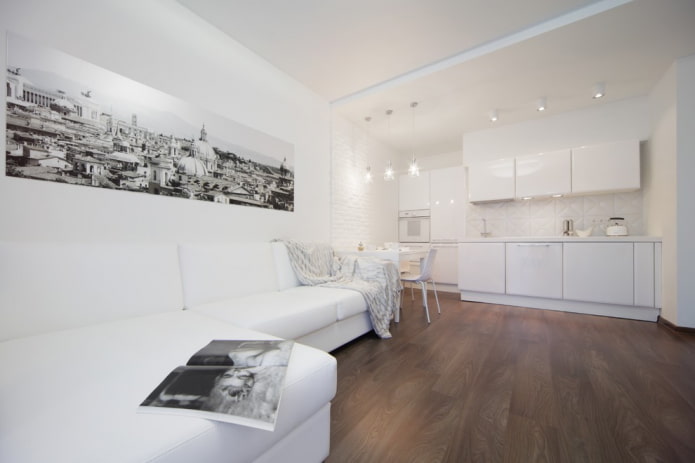 linoleum con laminato finto all'interno