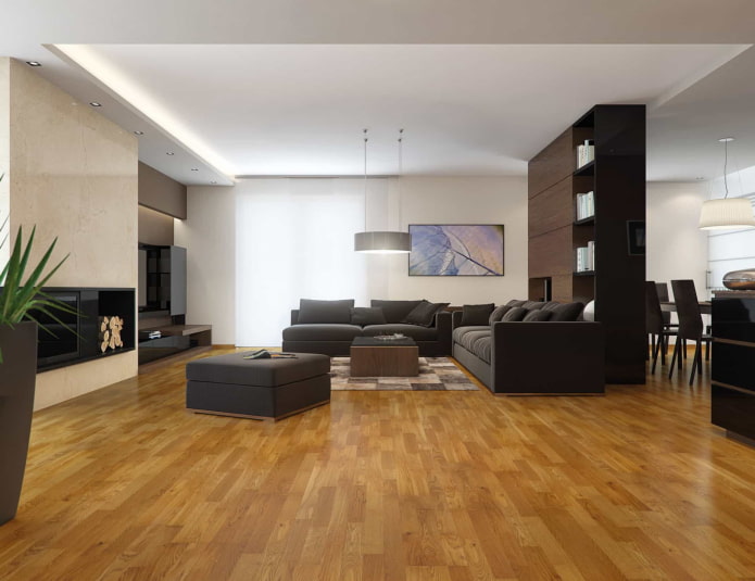 linoleum con laminato finto all'interno