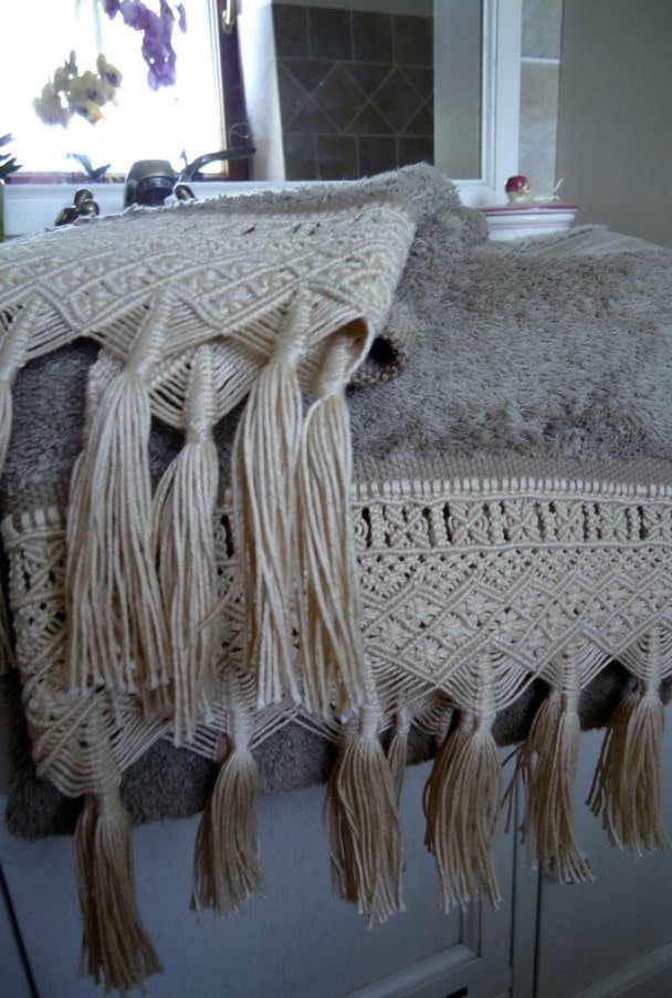 decora una coperta in macramè