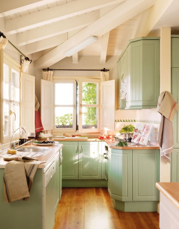 Cucina in stile country