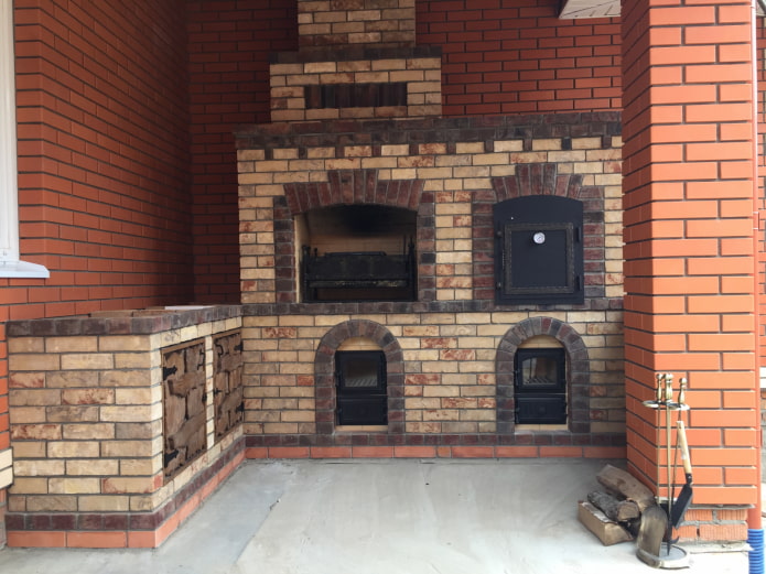 Barbecue in mattoni