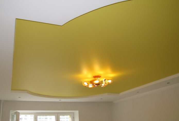 tessuto elasticizzato opaco giallo