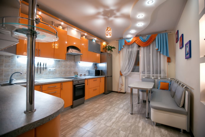 soffitto teso opaco in cucina
