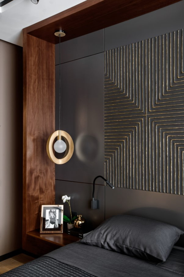 decorazione della parete dietro il letto