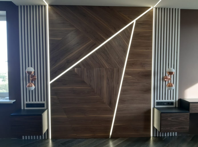 illuminazione delle pareti negli interni