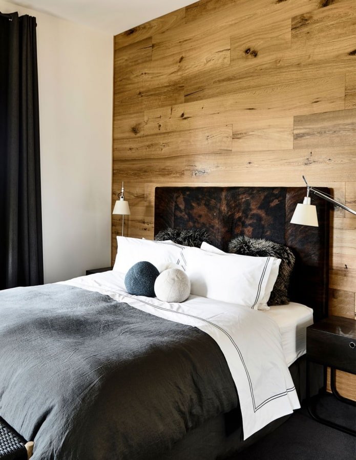 decorazione della parete in legno