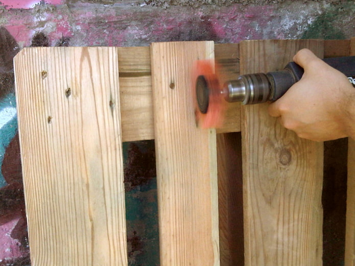 Levigatura del pallet