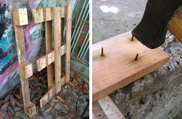 Smontaggio del pallet