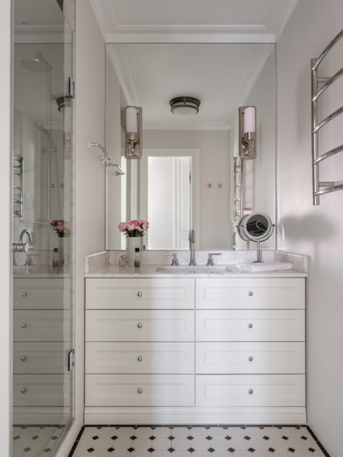 cassettiera in bagno