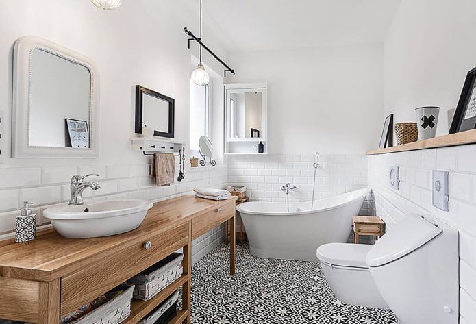 Bagno in stile scandinavo