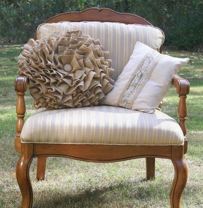 cuscino di juta