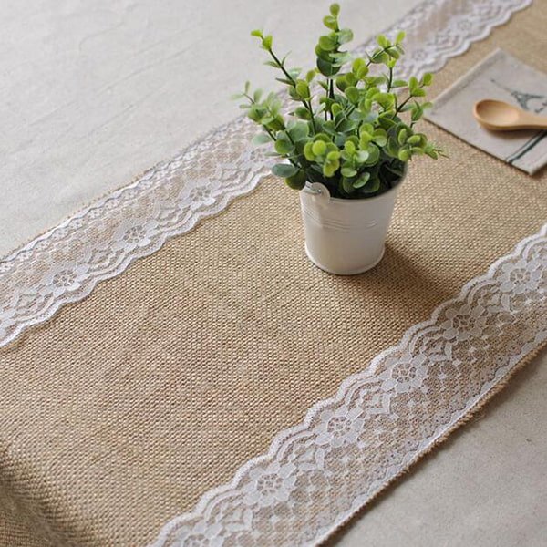 runner da tavolo in stile country