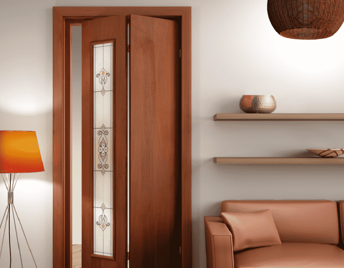 porte pieghevoli in vetro all'interno