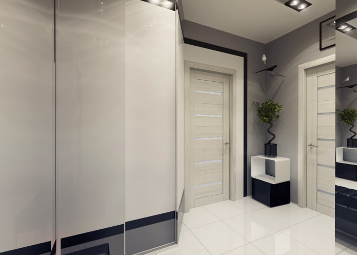 porta con vetri in stile high-tech