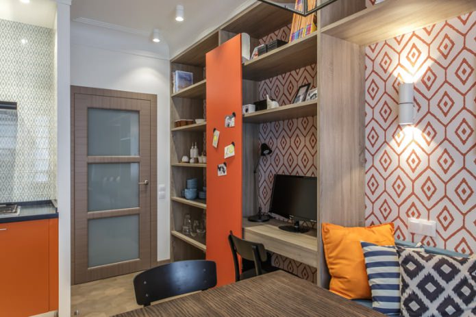 porte interne in legno con inserti in vetro