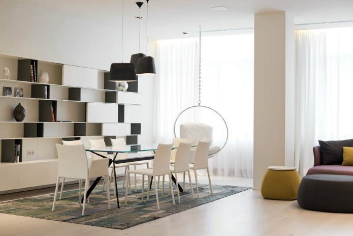 Design delle sedie in un interno moderno