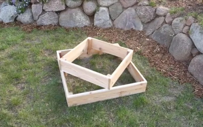 Aiuola in legno fai da te