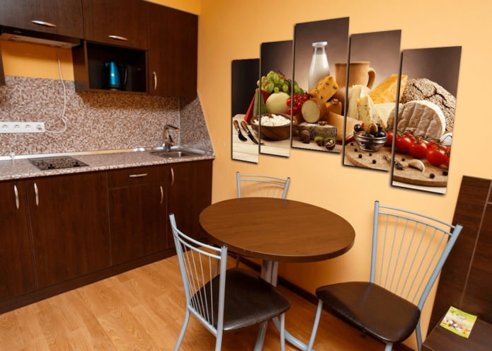 Quadro modulare per l'interno della cucina