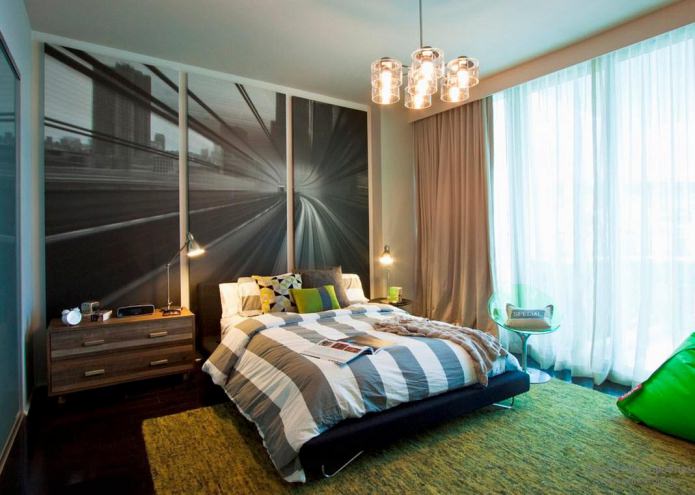Quadro modulare moderno per interni camera da letto