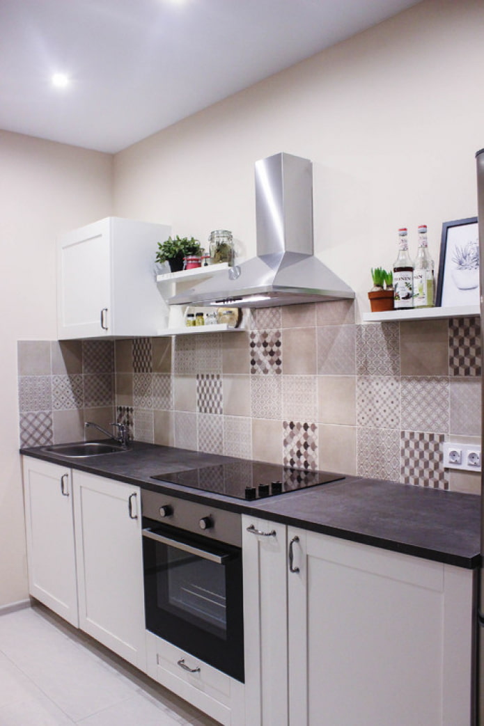 cucina in una fila