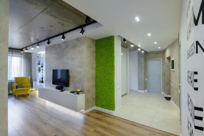 design di un appartamento open space