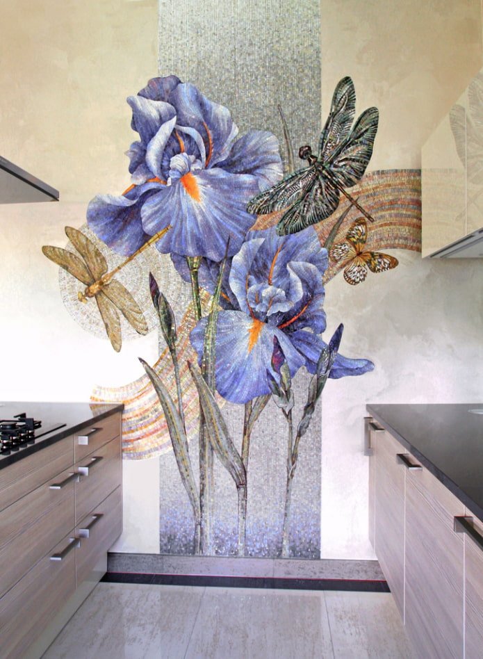 immagini di piante a mosaico all'interno interni