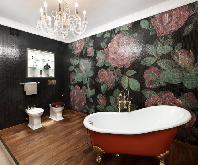 mosaico in bagno